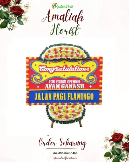 Sewa Papan Bunga Kromasan